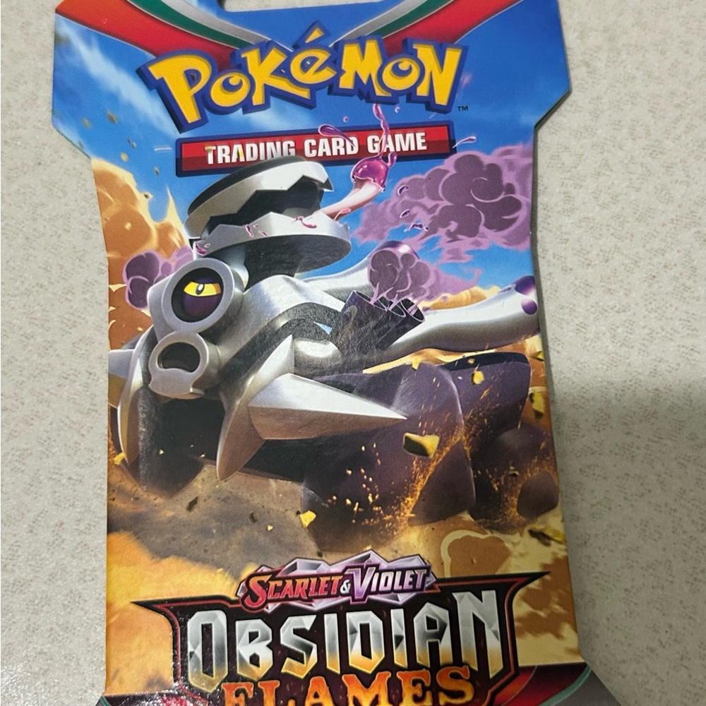 Pokémon Scarlet & Violet Obsidian Flames Booster Pack Artwork